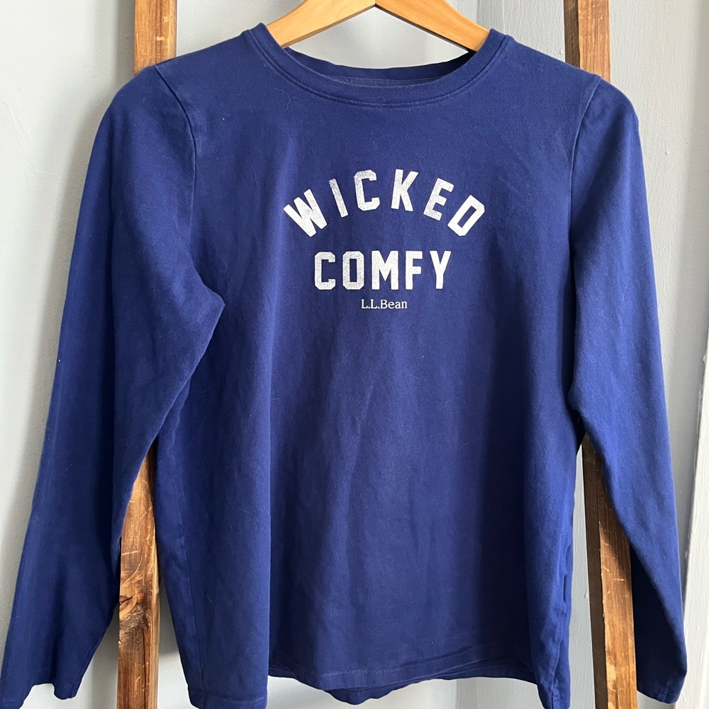 L.L. Bean Kids Blue Long Sleeve Shirt